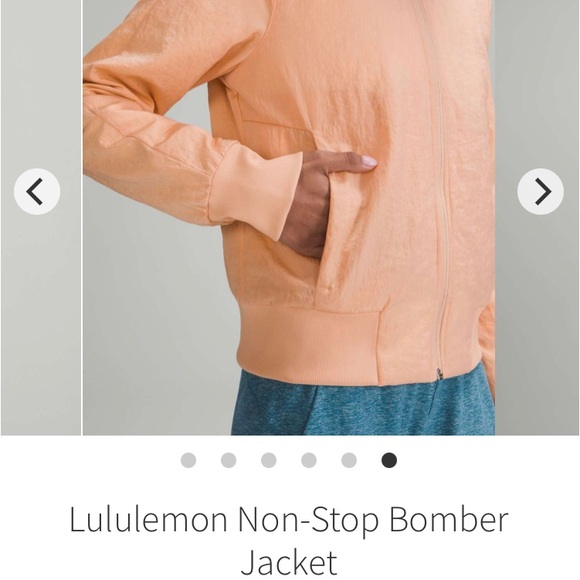 Lululemon Non-Stop Bomber Jacket
Bleached Apricot, Size 4 - Picture 14 of 14